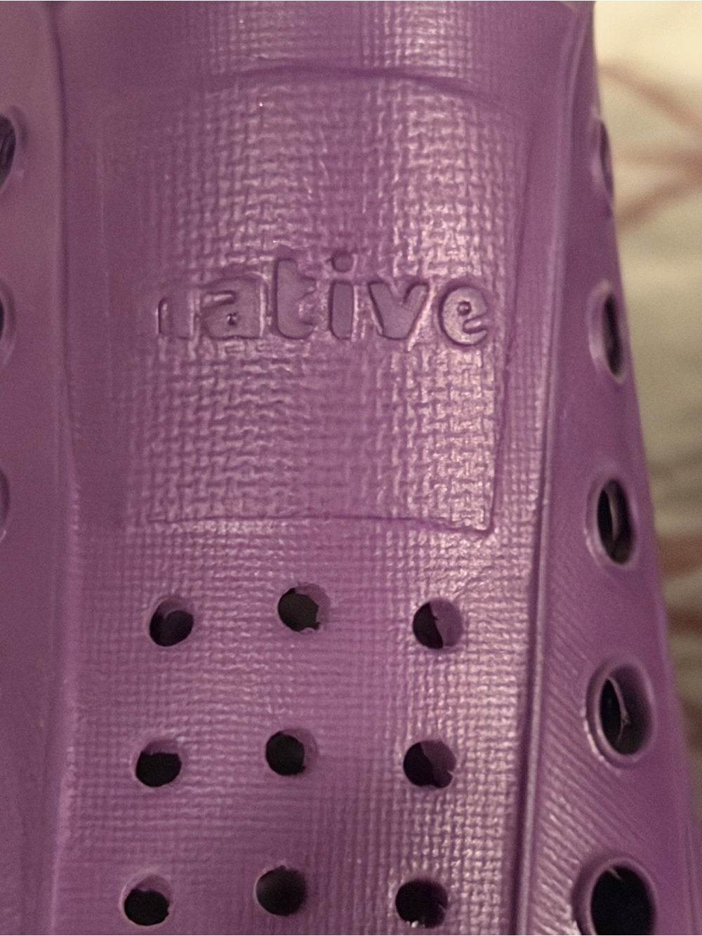 Native Jefferson Bloom Shoes Kids Purple Slip-On Sneakers with Dark Toe C13 - Picture 11 of 12